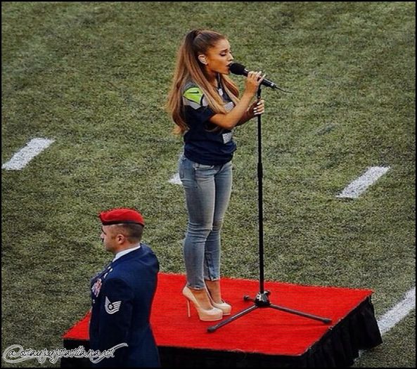 Ariana at Seattle Seahawks Football Game - 2O14 - shows AND appearances_ 2O14 xx