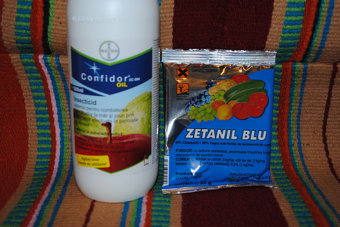 tratament 1     30 ian 2015; 1plic Zetanil Blu/ 10 l apa, DUPA 
150 ml Confidor Oil / 10 l apa
