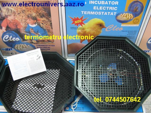 cleo incubator oua; Comanda incubatoare electrice in tara la 0744507642. Incubator de oua cu termometru electronic CLEO.
