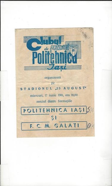 Politehnica Galati - FCM Galati 1980 - Dunarea Galati Istorie