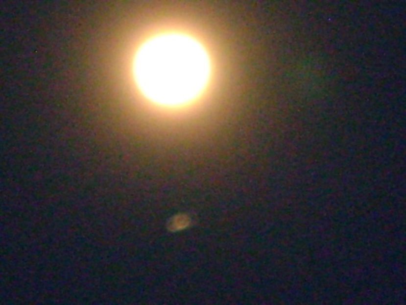 Conjunctie Luna - Jupiter in Sagetator - Luna - Soarele si norii - 2