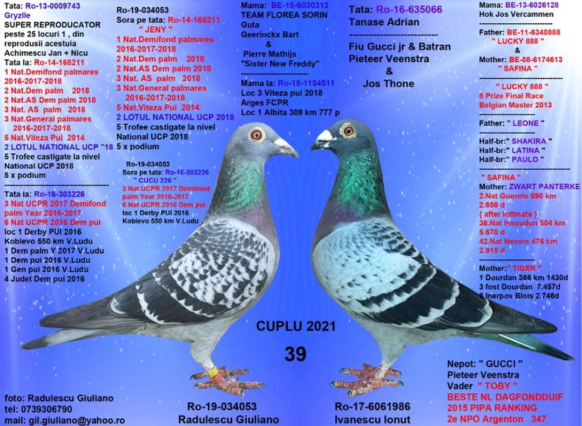39 TOBY & GERIXA DIN CUCU - cupluri 2021