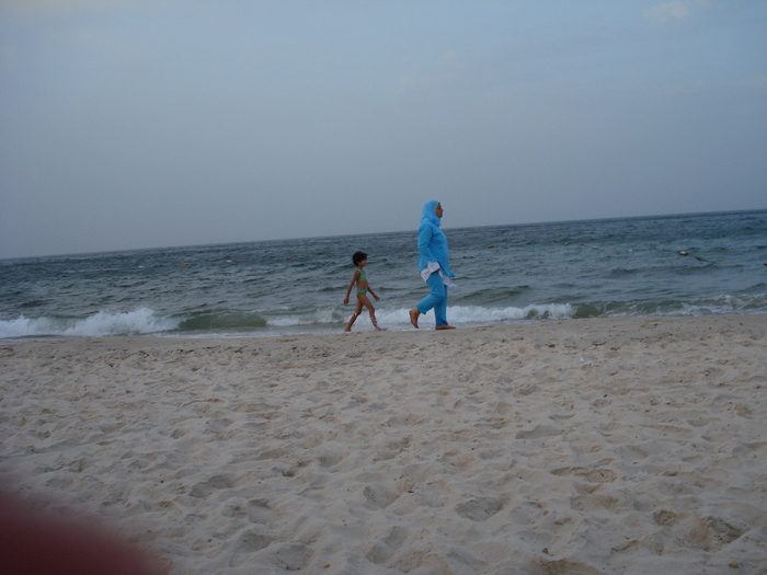 On the beach (2007, August); Tunisia.
