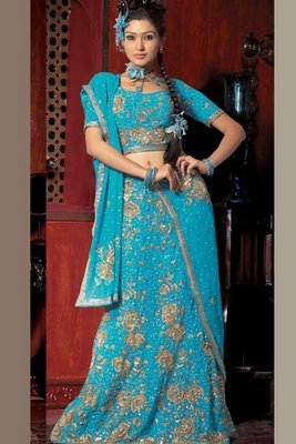 121 - Bridal lengha-rochia de mireasa a femeilor din India