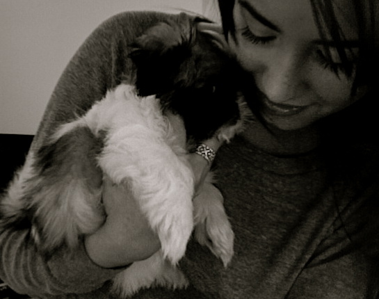 demi-lovato-new-puppy - Demi Lovato rare