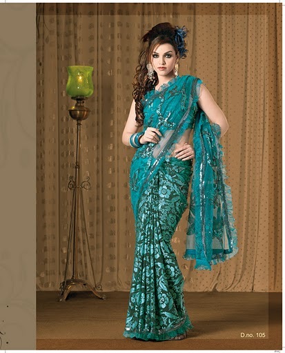 Sea Green Color Casual Saree