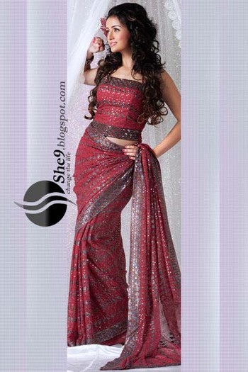 Fancy Saree Collection www_She9_blogspot_com (36)