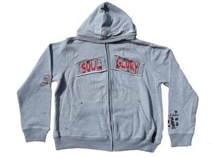 Soul Glory Hoody - 27 lei; Soul and Glory hooded zip top with front lettering design. size: 8-13 yrs
