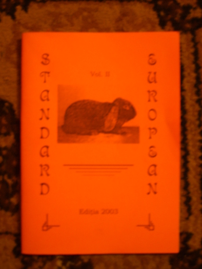 STANDARD EUROPEAN-VOL.II-EDITIA 2003 - CARTI-DESPRE -IEPURI