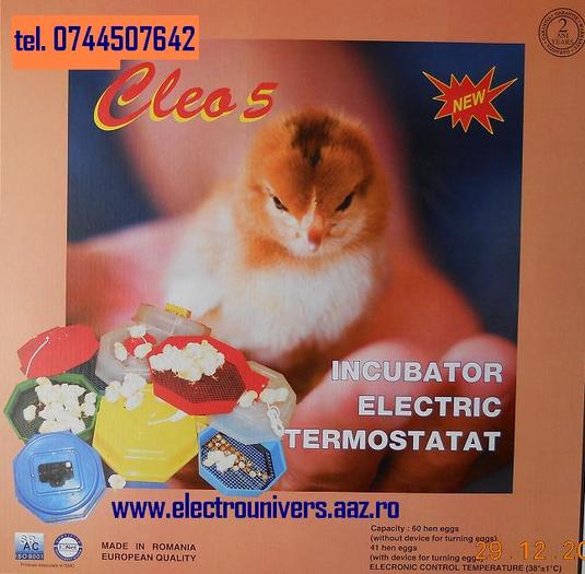 incubator oua; incubatoare oua Cleo www.electrounivers.com
