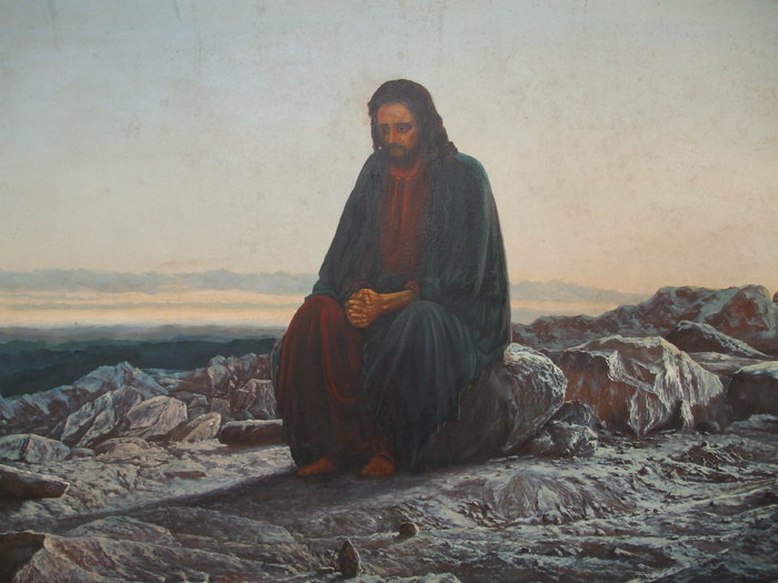 Hristos in desert; Cele 40 de zile de meditatie si post  petrecute de Mantuitorul in desert
