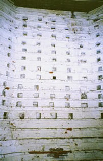 Breeding holes in 17th century dovecote