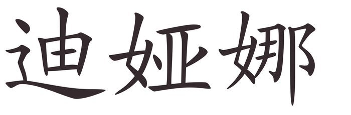 diana - Afla cum se scrie numele tau in chineza
