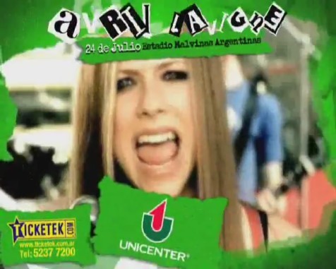 bscap0303 - Avril Lavigne en Buenos Aires 2011 - Black Star Tour commercial