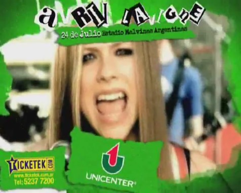 bscap0304 - Avril Lavigne en Buenos Aires 2011 - Black Star Tour commercial