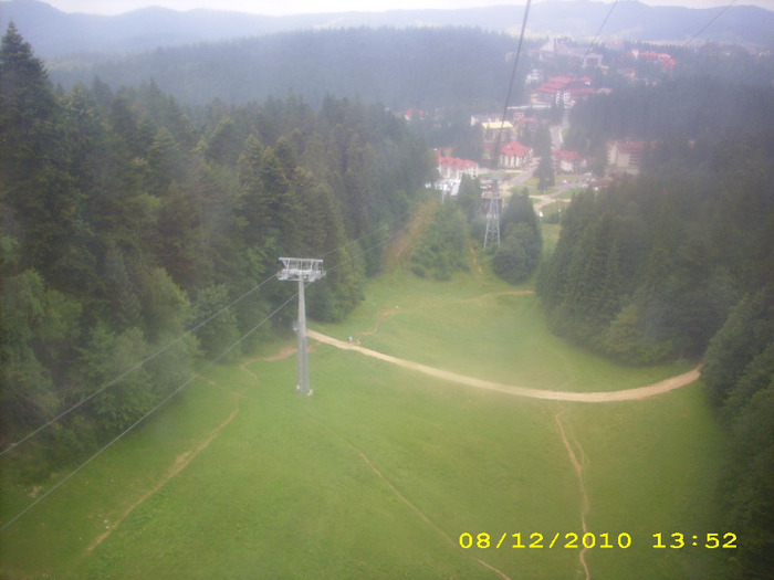 Poiana Brasov din telecabina