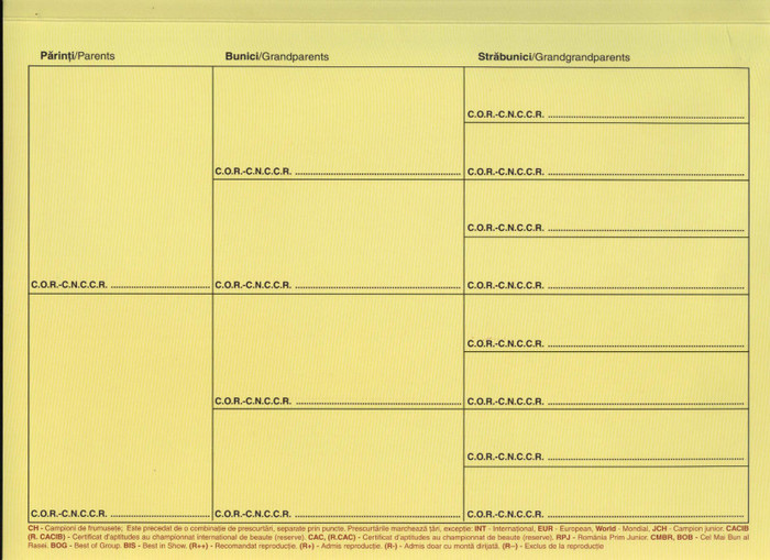 Pedigree CNCCR