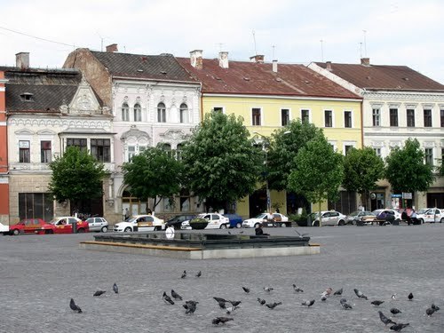 Platforma cu vestigii romane conservate din Piata Unirii