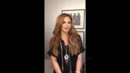 Demi Lovato - Video Message for Italy (49)