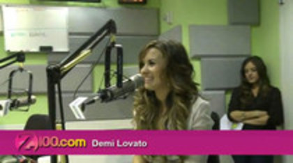 Demi Lovato In-Studio - Z100 New York (63)