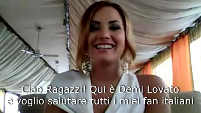 Demi Lovato - Message for her Italian Fans 055