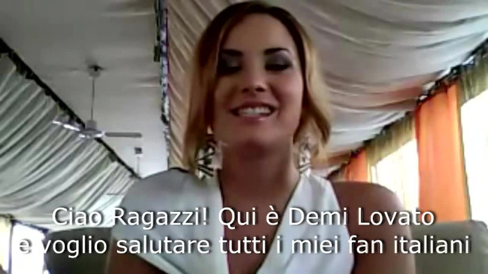 Demi Lovato - Message for her Italian Fans 061