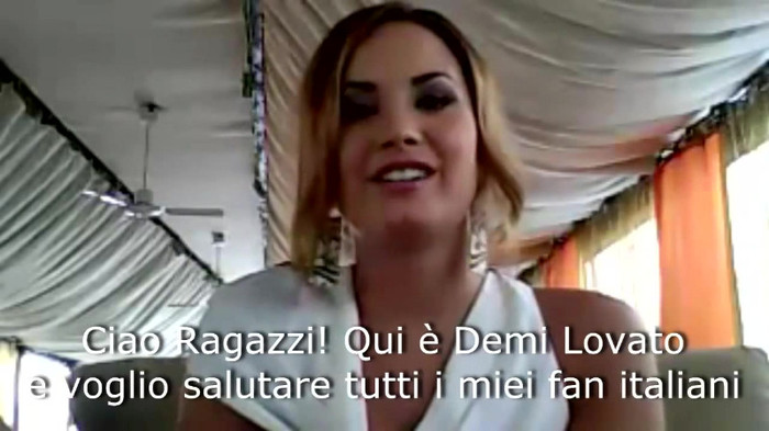 Demi Lovato - Message for her Italian Fans 100