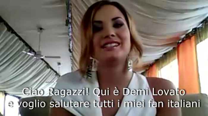 Demi Lovato - Message for her Italian Fans 113