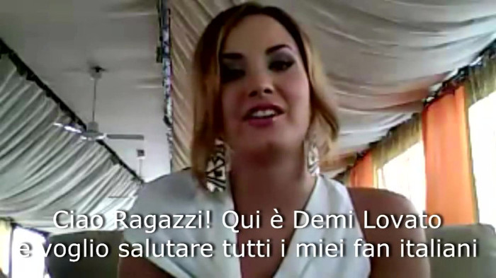 Demi Lovato - Message for her Italian Fans 137