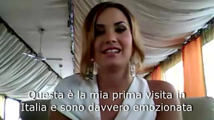 Demi Lovato - Message for her Italian Fans 194