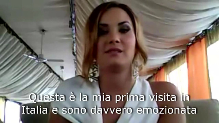 Demi Lovato - Message for her Italian Fans 201