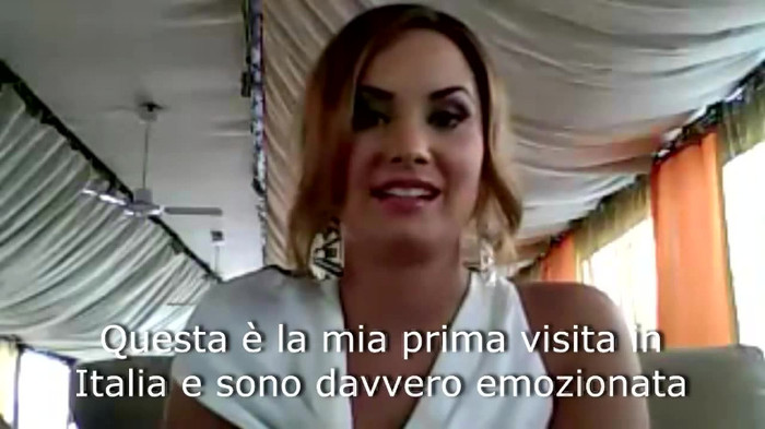 Demi Lovato - Message for her Italian Fans 229