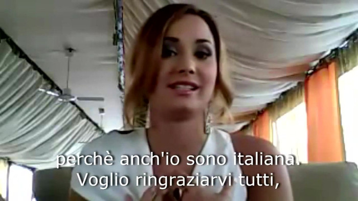 Demi Lovato - Message for her Italian Fans 317 - Demilush - Message for her Italian Fans