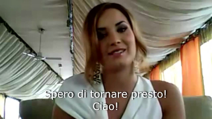 Demi Lovato - Message for her Italian Fans 878 - Demilush - Message for her Italian Fans Part oo1