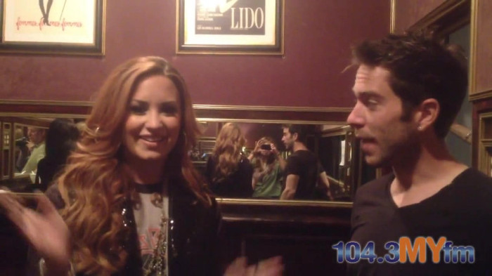 1043 MYfm\'s Ty Bentli with Demi Lovato in LA 0128 - Demi - 1043 MYfm Ty Bentli