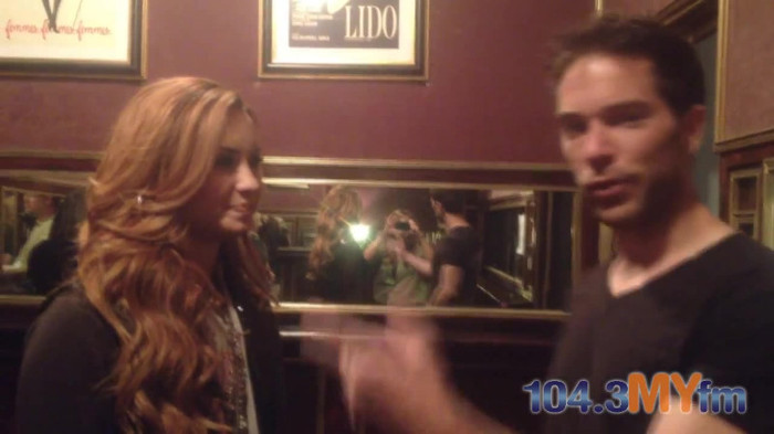 1043 MYfm\'s Ty Bentli with Demi Lovato in LA 0331