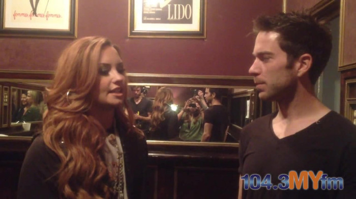 1043 MYfm\'s Ty Bentli with Demi Lovato in LA 1819