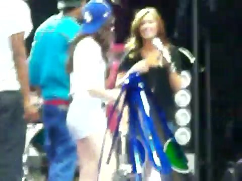 Demi Lovato\'s Entrance at Souncheck 1719