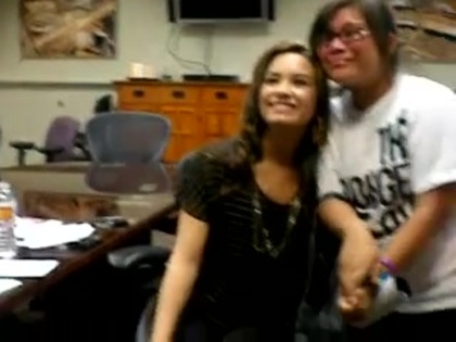 DEMI LOVATO VIP MEETING AT 8-1-10 3104