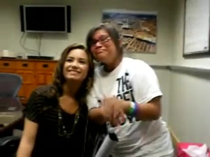 DEMI LOVATO VIP MEETING AT 8-1-10 3202