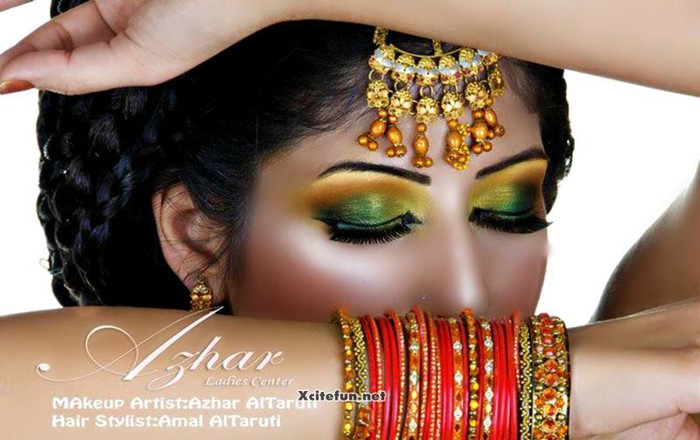 306008,xcitefun-asian-bridal-eye-makeup-jewelry-and-hair - Podoabe indiene 2013