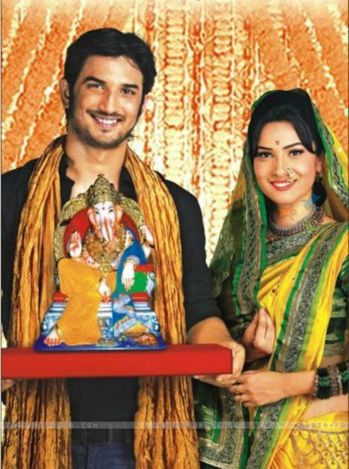 199350-sushant-singh-rajput-and-ankita-lokhande-wishing-happy-ganesh-c - ankita si sushant