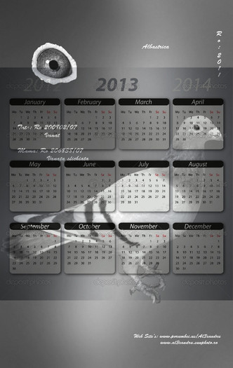 Calendar 2013 Vanata  Sfichiata