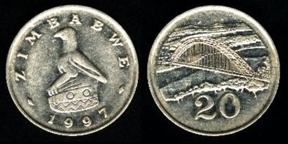 20 centi, Zimbabwe, 1980, 589