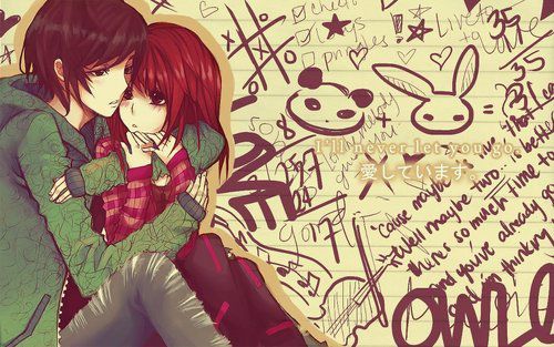 anime-couple-hug-love-Favim.com-622491 - Anime - Couple