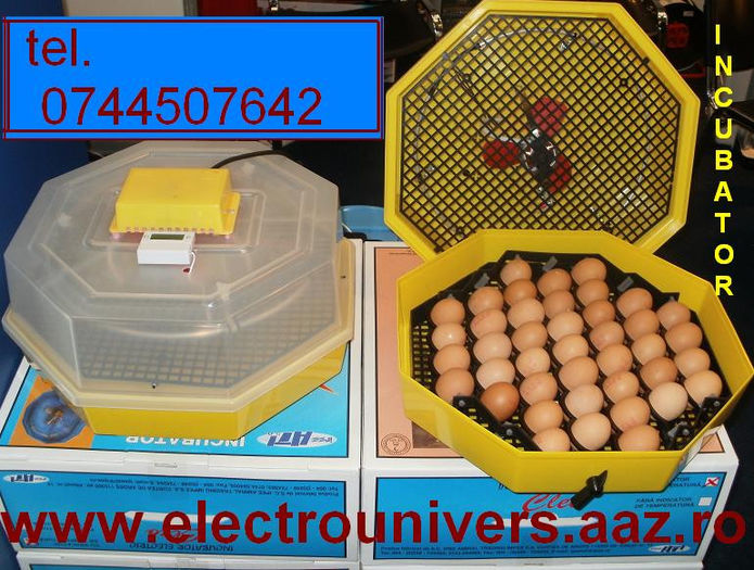 cleo5 incubatorul de oua; Vind incubatoare cu mecanisme intoarcere oua de gaina si / sau oua de prepelita cu  termometru atasat cu posibilitate reglaj temperatura, ovoscoape, microferme pentru ingrijit puii dupa eclozare. Incu
