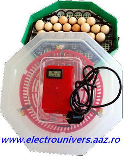 cleo www.electrounivers.com; Vind incubatoare cu mecanisme intoarcere oua de gaina si / sau oua de prepelita cu  termometru atasat cu posibilitate reglaj temperatura, ovoscoape, microferme pentru ingrijit puii dupa eclozare. Incu
