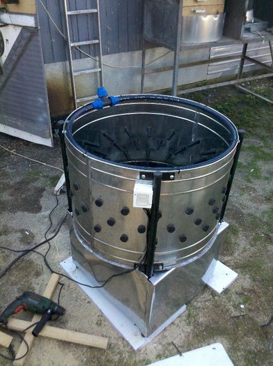 deplumator curcani2; deplumator inox alimentar pentru curcani de peste 20kg
