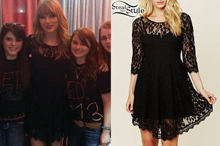 taylorswiftblacklacedress