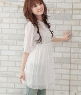 Short-Sleeve-Chiffon-Dress-White-255x300